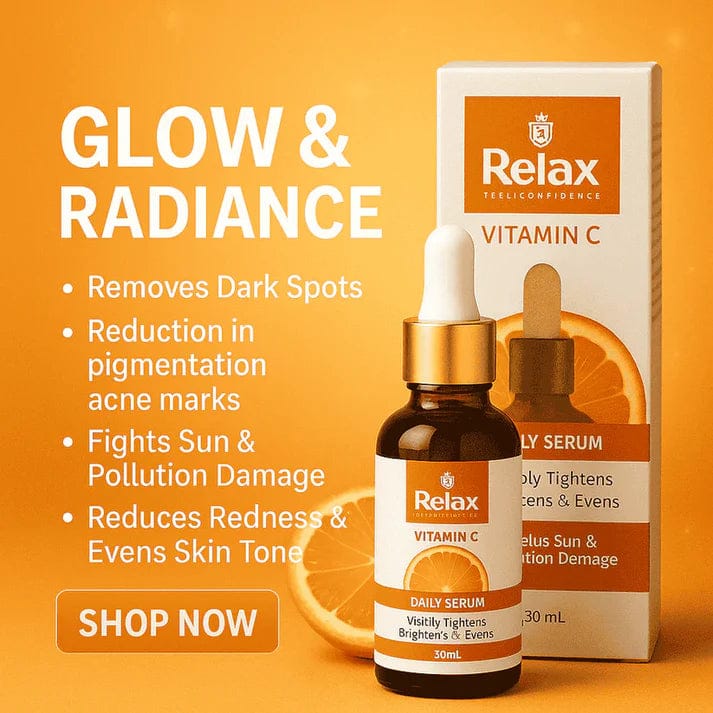 Relax Vitamin C Daily Serum – Brightening & Anti-Aging Face Serum (30 ml)