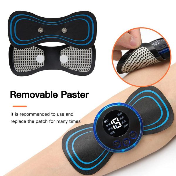 EMS Butterfly Smart Muscle Massager – 8 Modes Portable Pain Relief Device