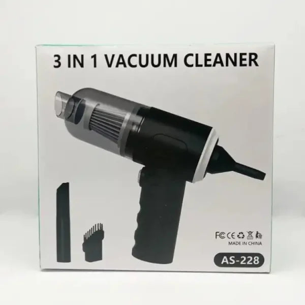 3-In-1 Portable Car Vacuum Cleaner – High Power Handheld Wireless Vacuum for Car, Home & Office