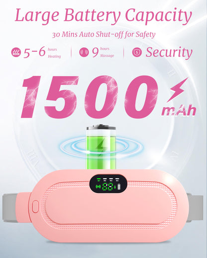 Smart Heating Waist Belt With LED Display | Rechargeable Pain Relief Massager