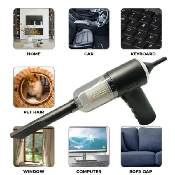 3-In-1 Portable Car Vacuum Cleaner – High Power Handheld Wireless Vacuum for Car, Home & Office